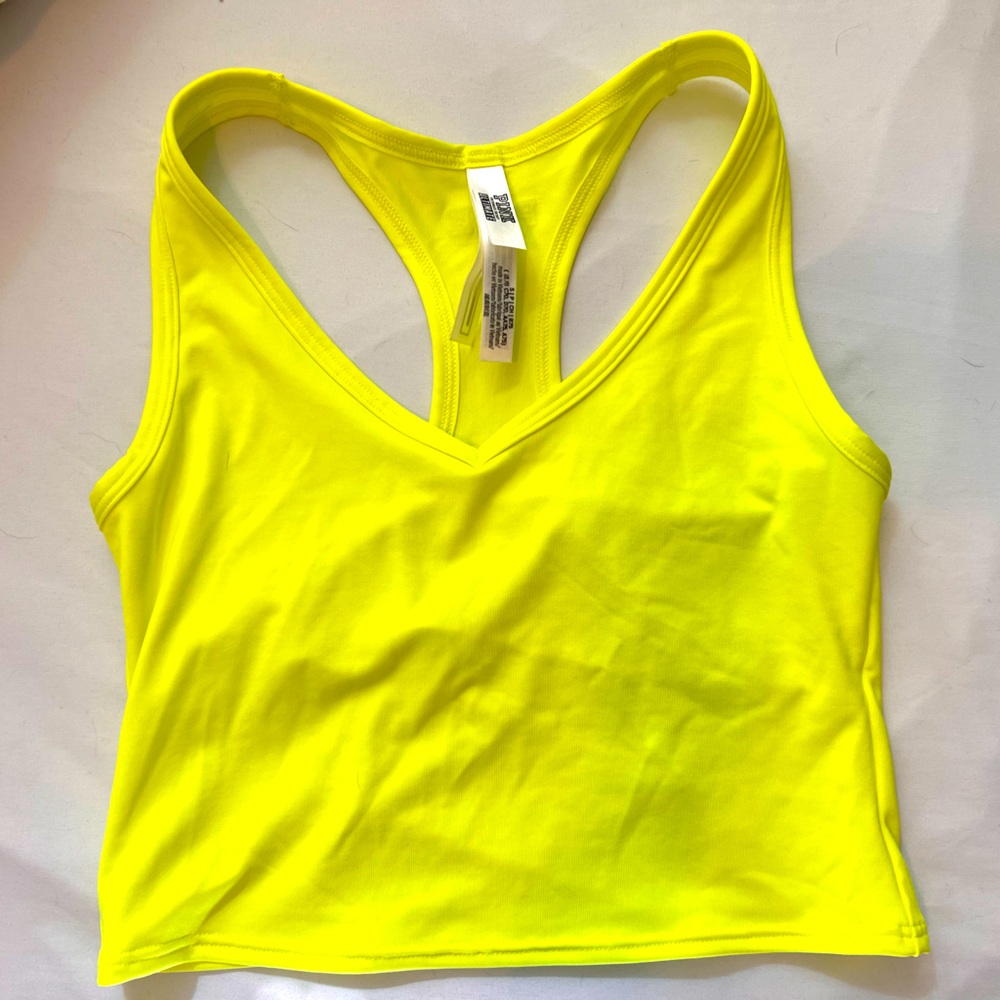 Neon PINK crop top size small. Maybe ever worn once